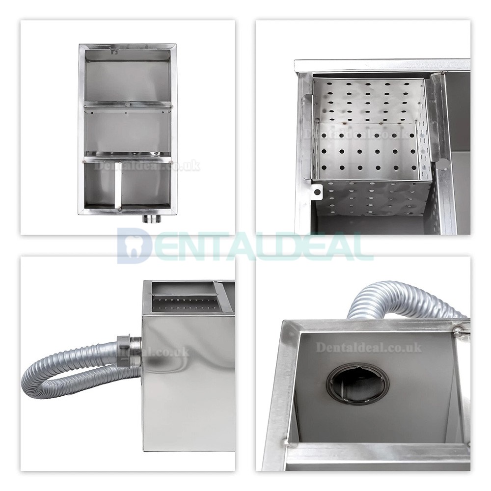 Dental Gypsum Sink Trap Stainless Steel Gypsum Filter Sedimentation Tank